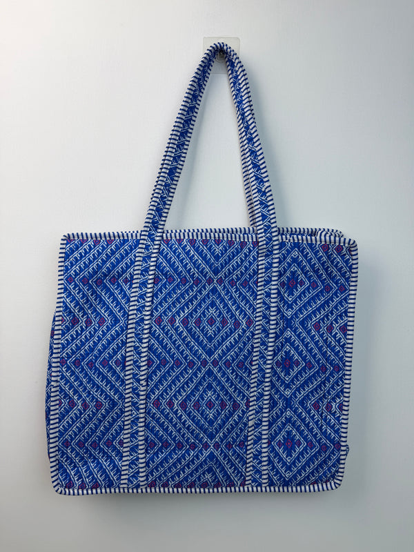 Diamond Indigo Heritage Tote Bag
