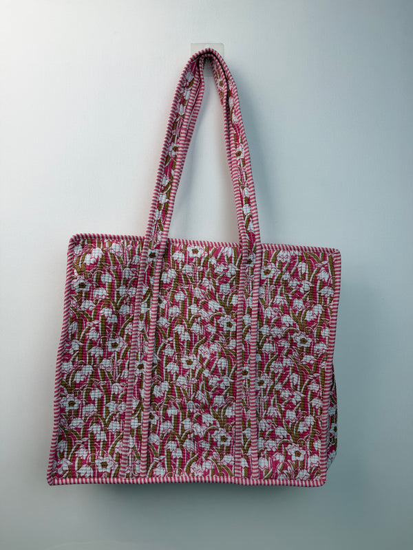 Gulnaar Blossom Quilted Tote Bag