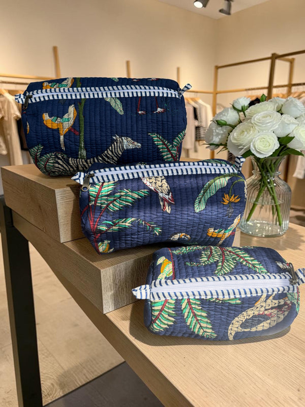 Quilted Vanity Bags – Safari Bloom