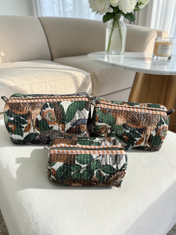 Quilted Pouch Trio - Wild Haven