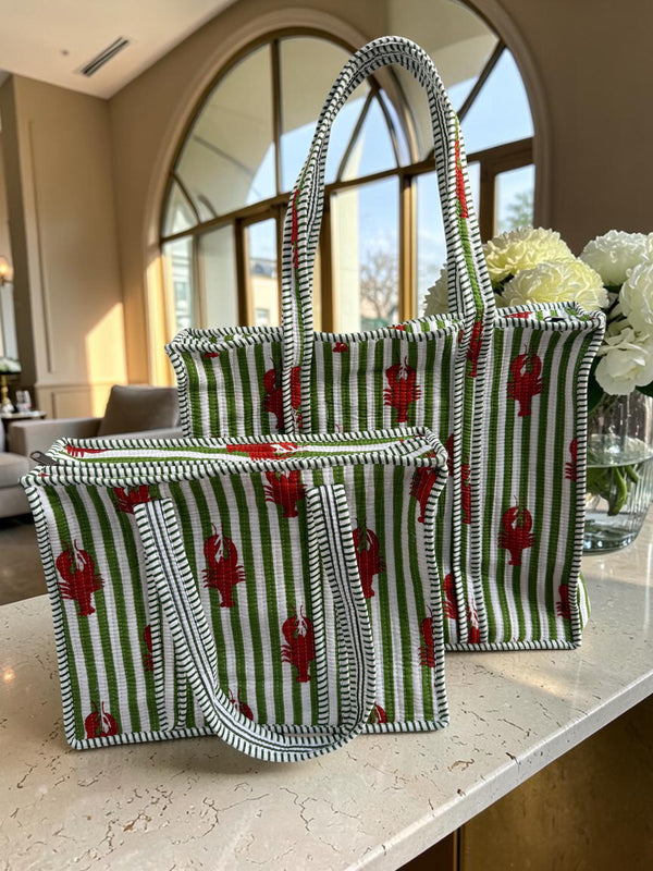 Emerald Coast Quilted Tote Bag