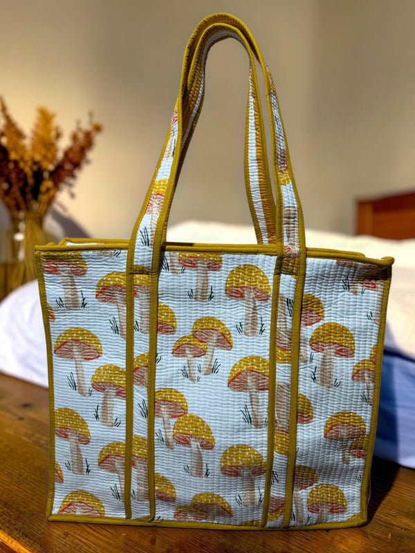Mushroom Meadow  Tote Bag