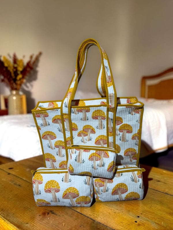 Mushroom Meadow  Tote Bag