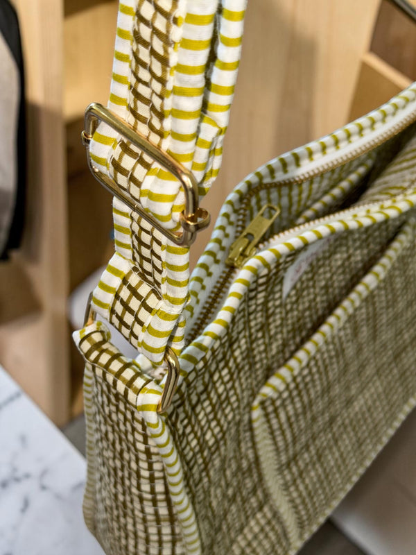 Olive Check Sling Bag