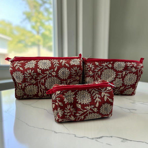 Heritage Maroon - Pouch Set