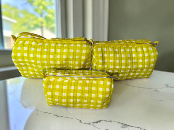Olive Check - Pouch Set