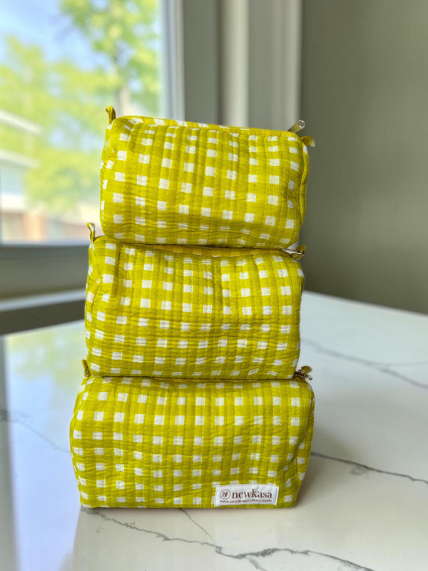 Olive Check - Pouch Set