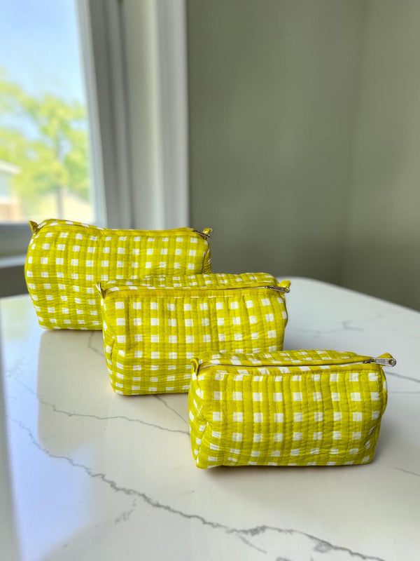 Olive Check - Pouch Set