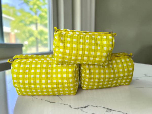 Olive Check - Pouch Set