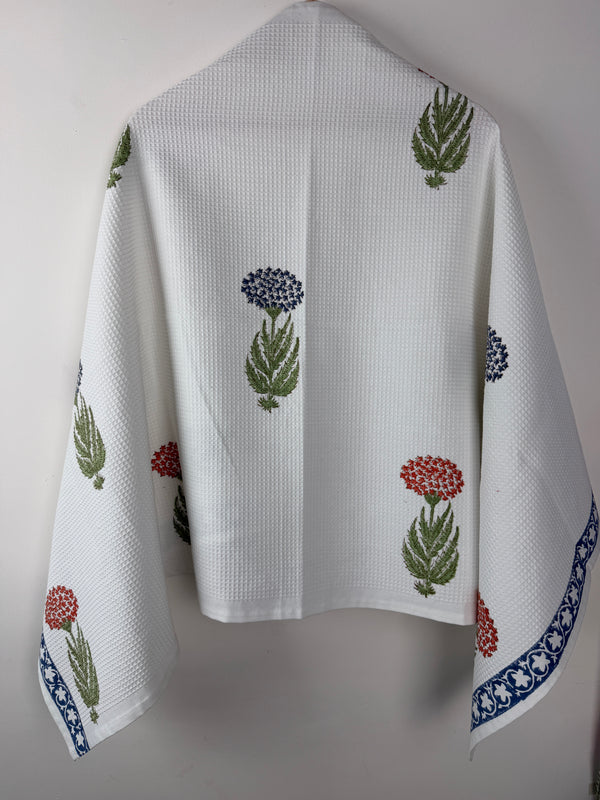 Indigo bloom Bath Towel