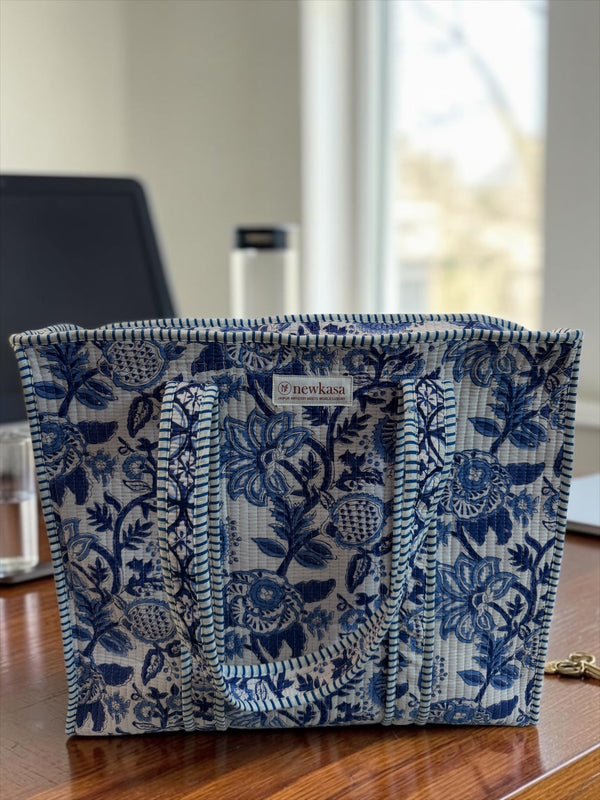 Indigo Heritage Tote Bag - Handblock
