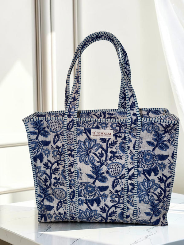 Indigo Heritage Tote Bag - Handblock