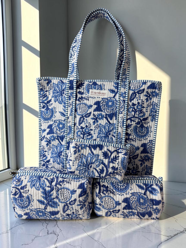 Indigo Heritage Tote Bag - Handblock