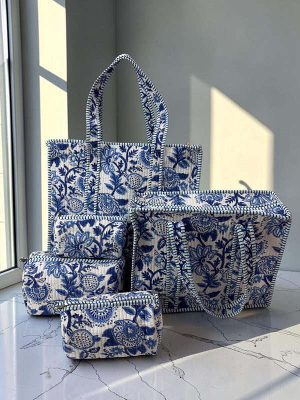 Indigo Heritage Tote Bag - Handblock