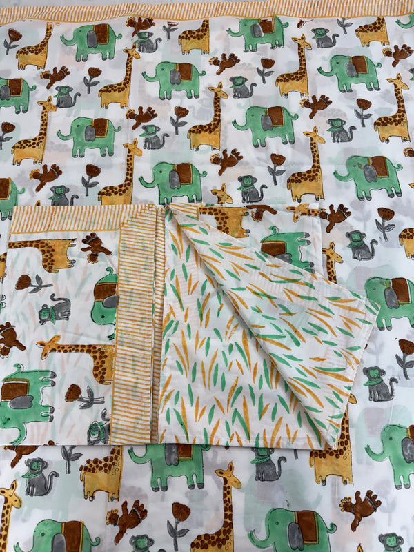 Jungle Friends Kids Bedsheet