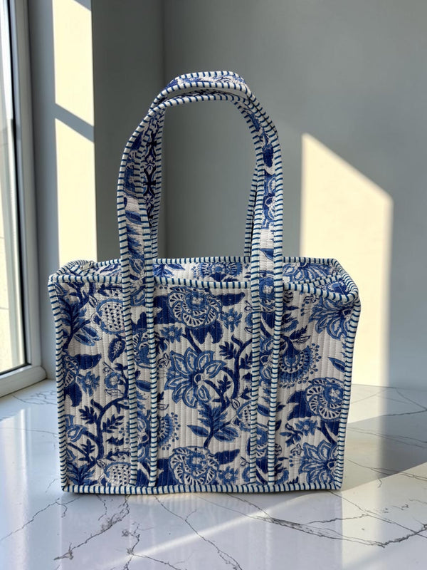 Indigo Heritage Tote Bag - Handblock