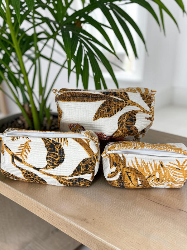 Quilted Pouch Trio – Desert Botanica