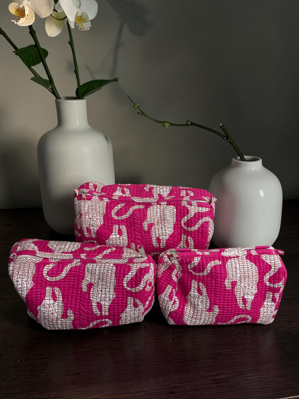 Quilted Vanity Set - Tropical Blush