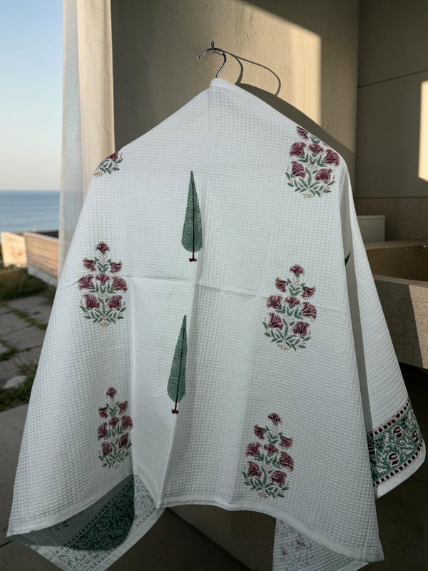 Gulnaar – Jaipuri Cotton Waffle Bath Towel (30*60)
