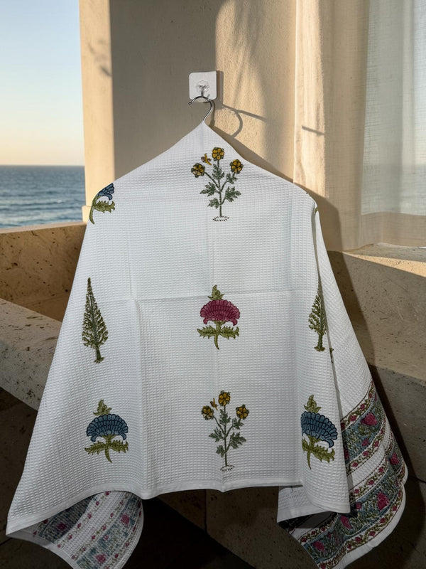 Kesarbagh – Jaipuri Cotton Waffle Bath Towel