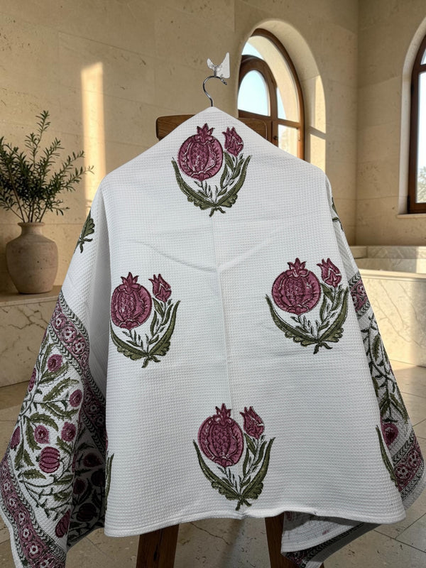 Anar Bagh - Jaipuri Cotton Waffle Bath Towel (30*60)
