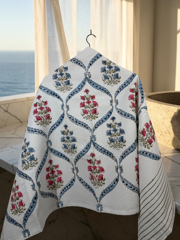 Raagini – Jaipuri Cotton Waffle Bath Towel