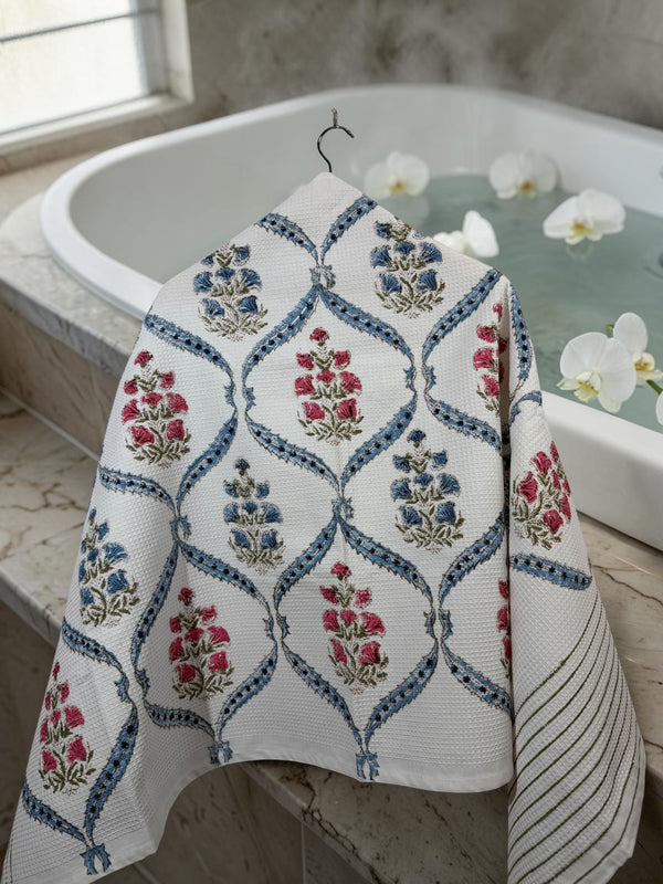 Raagini – Jaipuri Cotton Waffle Bath Towel