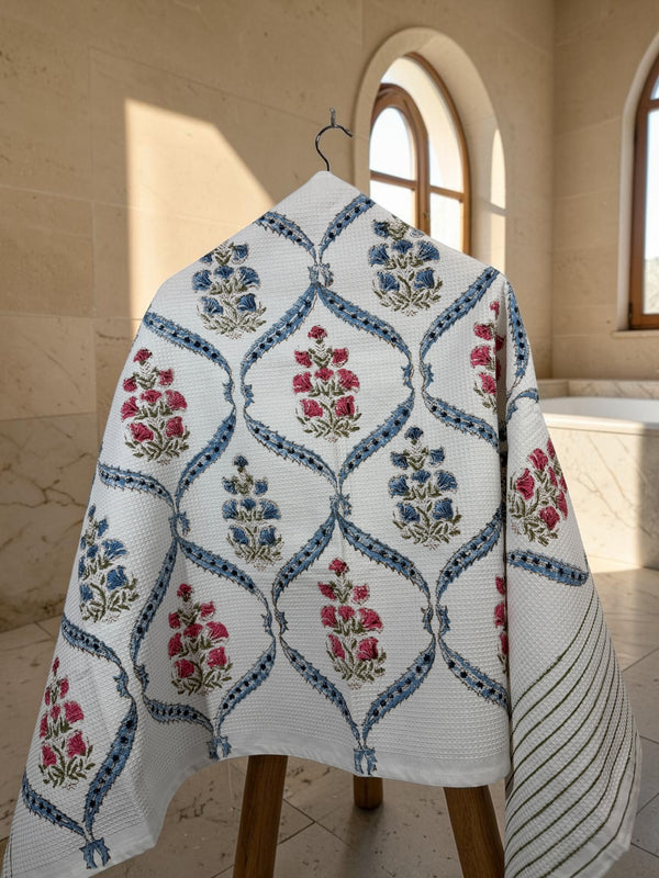 Raagini – Jaipuri Cotton Waffle Bath Towel