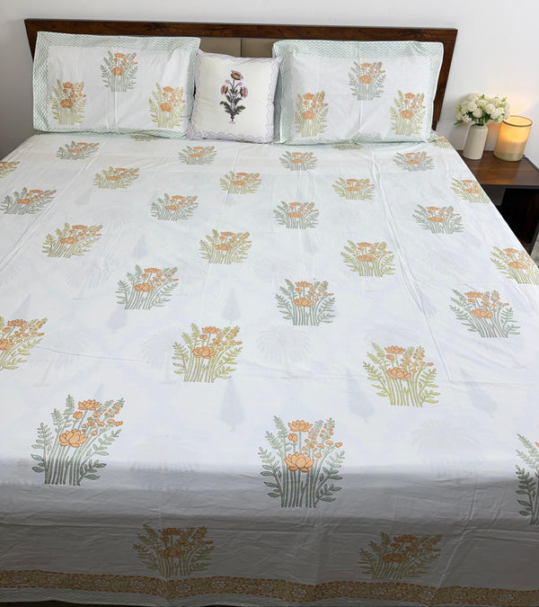 SUNEHRA BAAG – PERCLE COTTON BEDSHEET