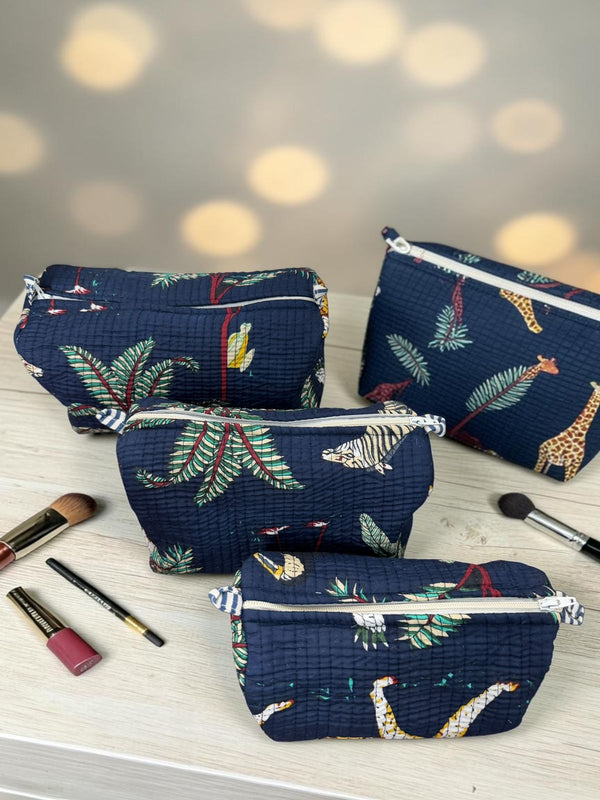 Quilted Vanity Bags – Safari Bloom