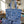 Quilted Tote Bag - Indigo Botanica