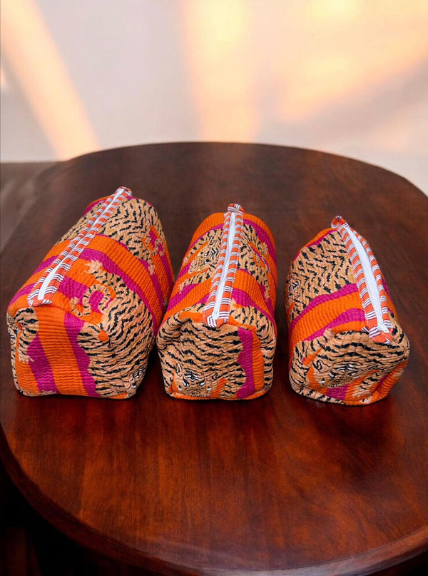 Quilted Vanity Set - Safari glow