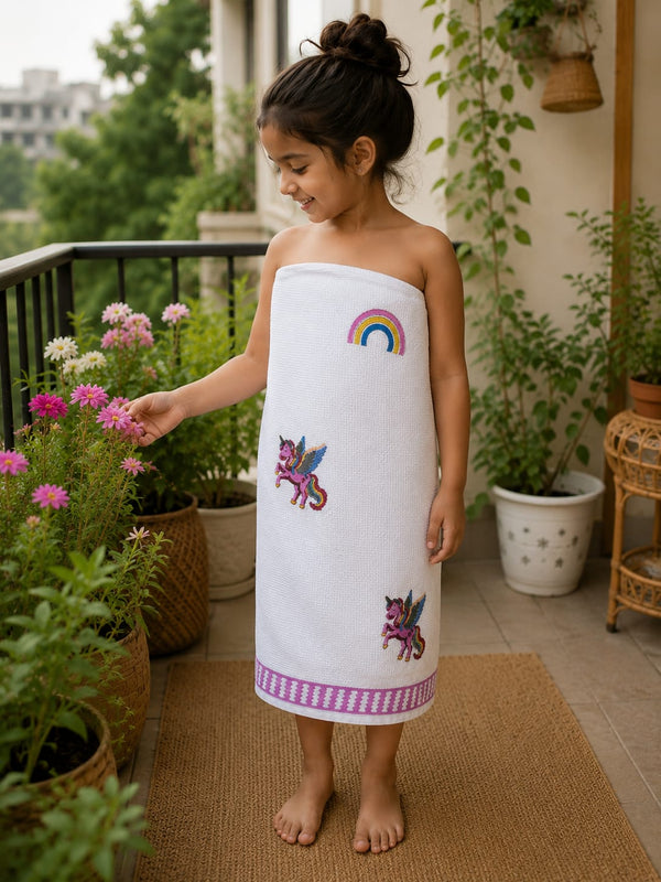 Unicorn Dream Waffle  Baby Towel