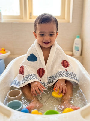 Balloon Dreams Waffle  Baby Towel