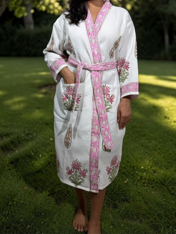 Ivory Bloom Bathrobe