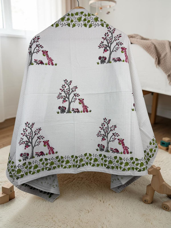 Treehouse Tots Waffle Baby Towel
