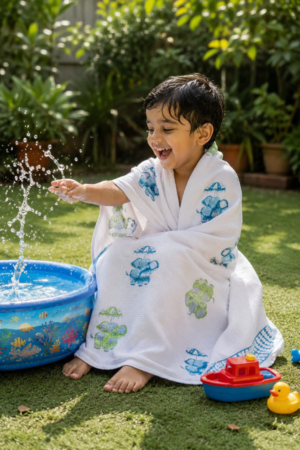 Rainy Roro Waffle Baby Towel (30*60)
