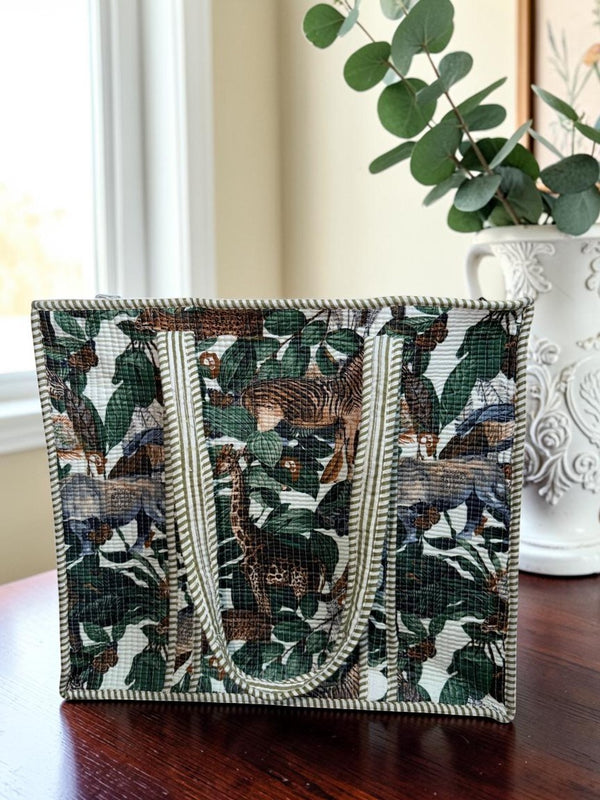 Quilted Tote Bag - Wild Haven
