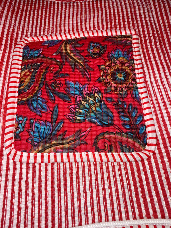 Quilted Tote Bag - Laal Rangrez
