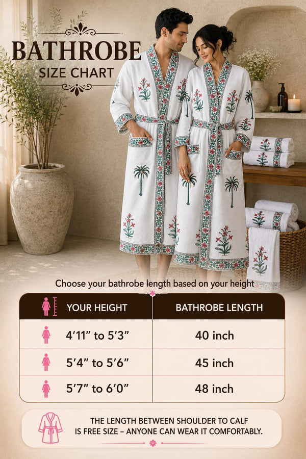 Forest Bloom Bathrobe