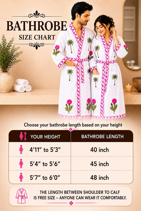 Palm Bloom Bathrobe
