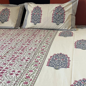 GULMOHAR NOOR PERACLE COTTON BEDSHEET (KING SIZE 108*108) - newkasa